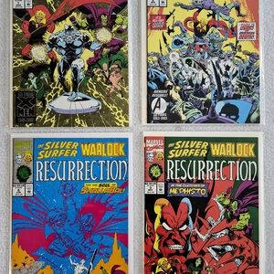 SILVER SURFER WARLOCK RESURRECTION #1 2 3 4 MINT CONDITION BAGGED BOARDED*1993*
